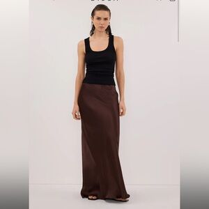 DISSH Chocolate Maxi Skirt